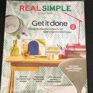 Real Simple Magazine NEW - May 2024! STILL IN PLASTIC WRAP !!